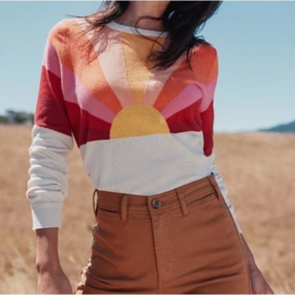 Marine Layer Multicolor Sunburst Sweater